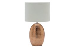 Collection Scratched Effect Table Lamp - Bronze.